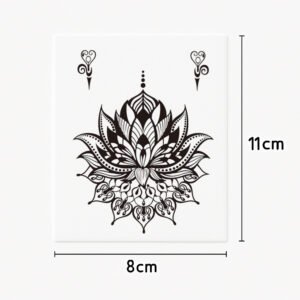 Hand/vinger tattoo mystic flower