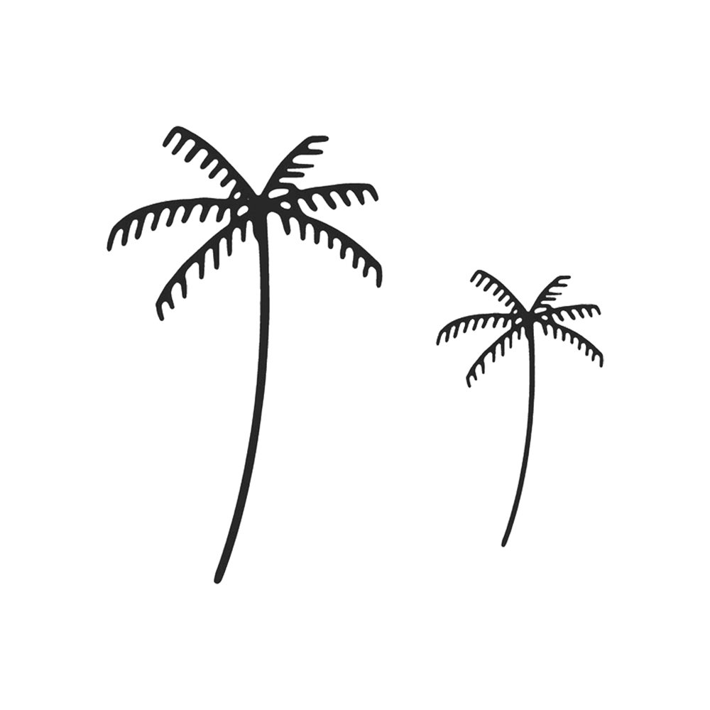 Tattoo double palm tree - Afbeelding 3