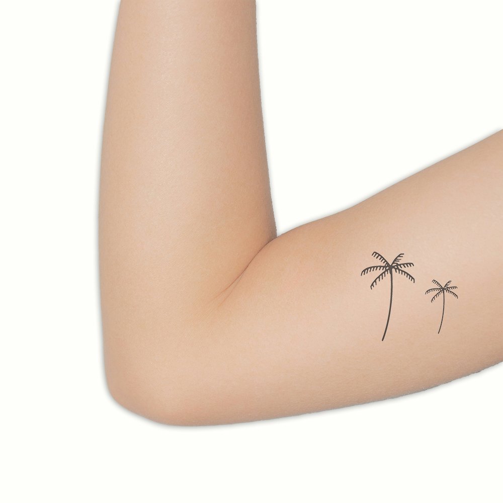 Tattoo double palm tree - Afbeelding 2
