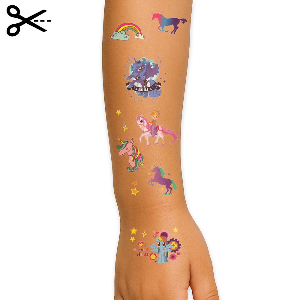 Tattoo rainbow unicorn - Afbeelding 2