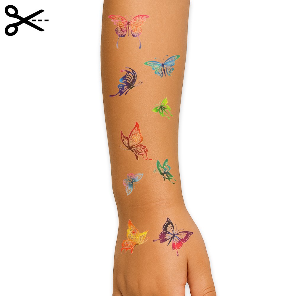 Tattoo colored butterflies - Afbeelding 2