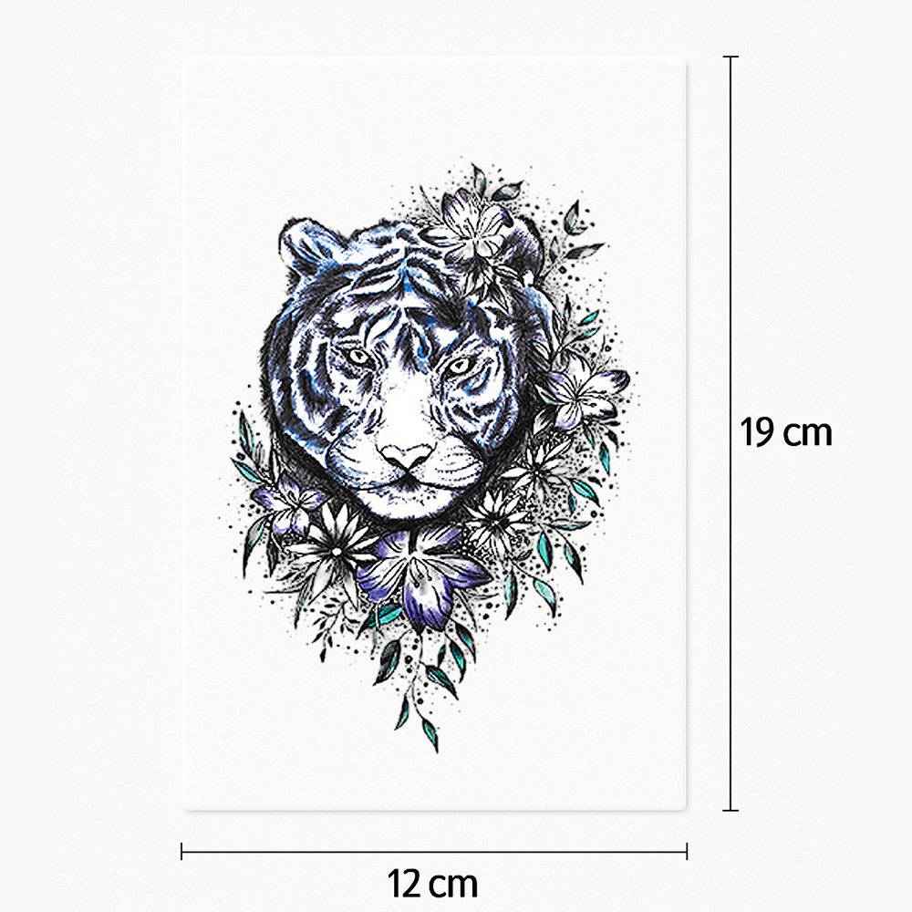 Tattoo rainbow tiger