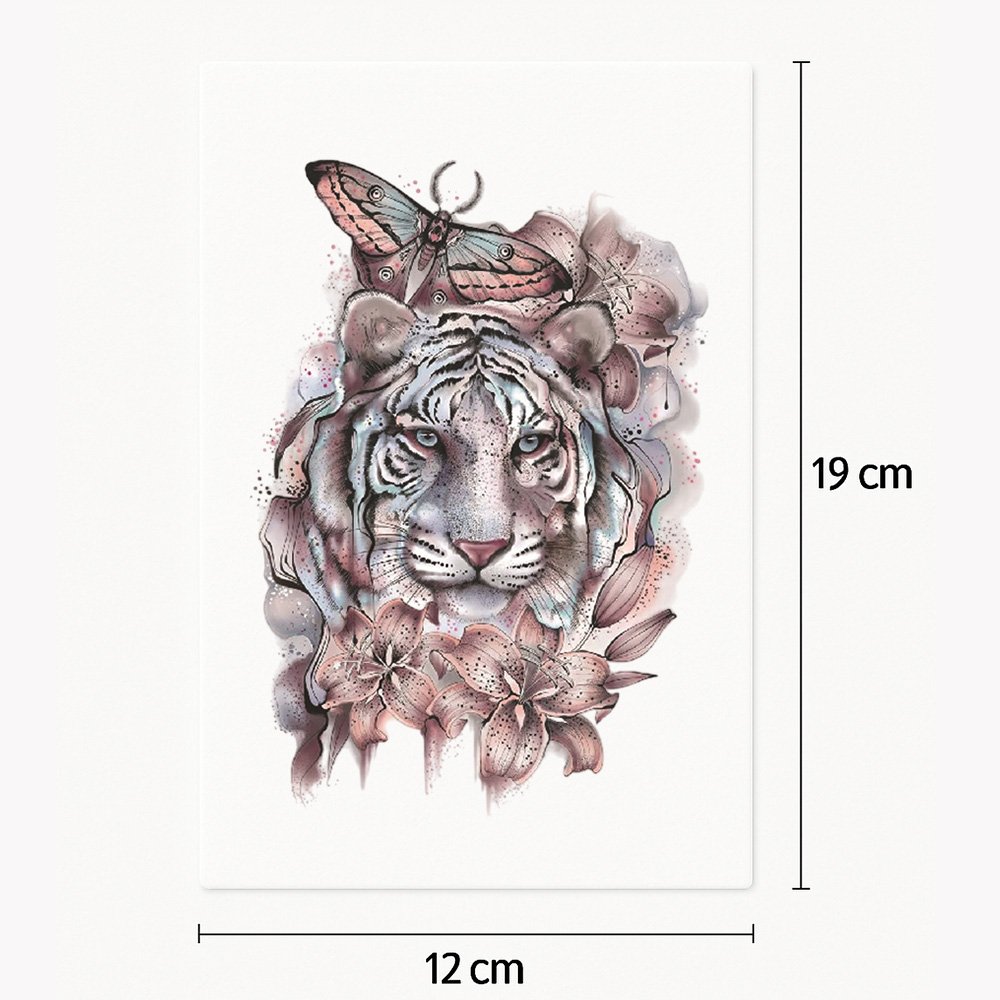 Tattoo animals and flowers